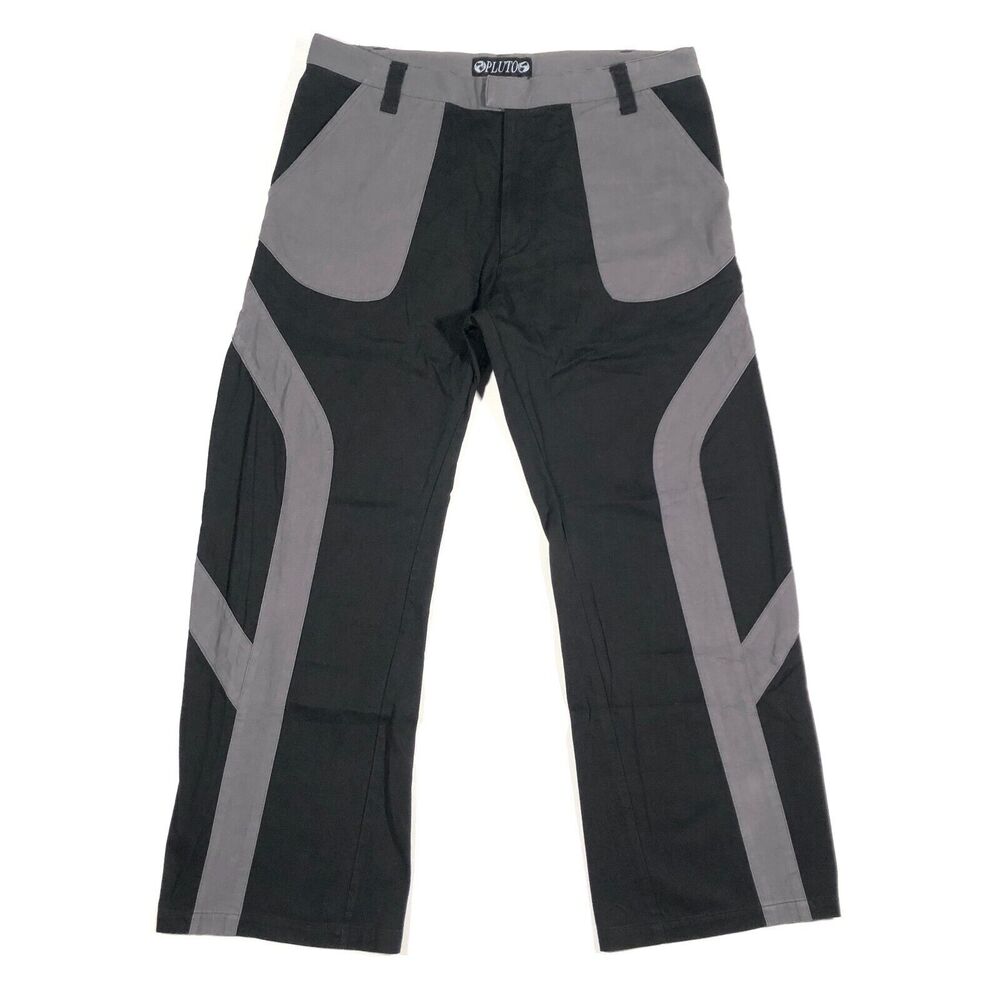 Pluto Love Story Vertigo Pants Black Grey size XL 38x31 Streetwear B9